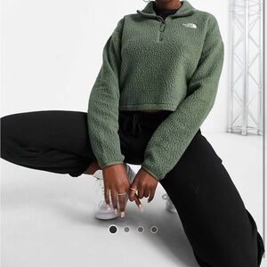 The North Face Green Fleece Pullover